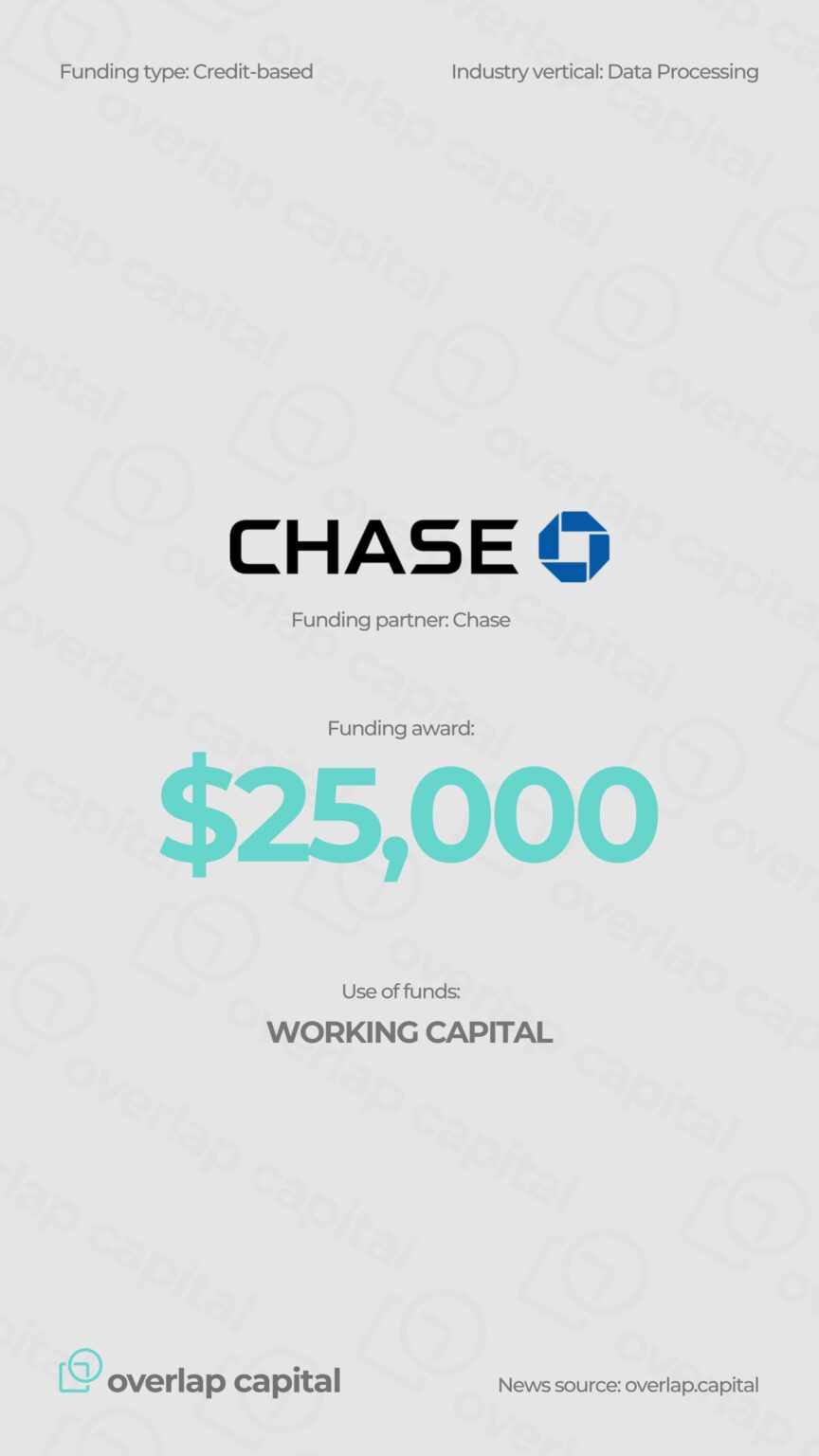 $25K Credit-Based Award Secured for Texas Data Processing Firm: Powered by Chase, Packaged by Overlap