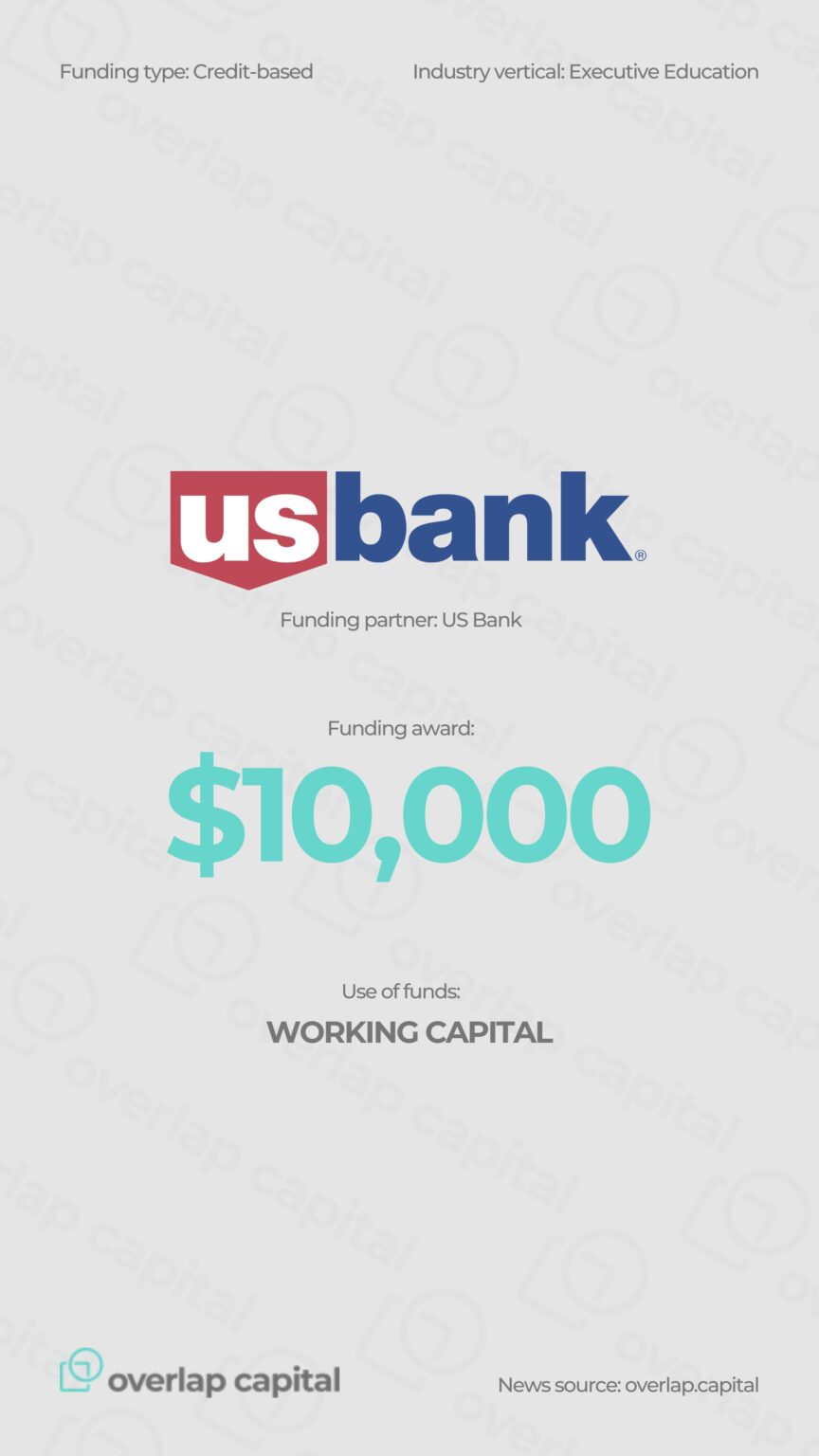 $10K Credit-Based Award Boosts Texas Executive Education Firm: Funded by U.S. Bank, Delivered by Overlap